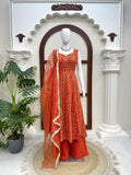 Faux Georgette with Thread & Sequence Work With Fancy Lace Salwar Kameez