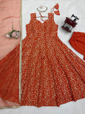 Faux Georgette with Thread & Sequence Work With Fancy Lace Salwar Kameez
