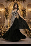 New Super Trending Embroidery Sequence work ready to wear saree with Embroidery Blouse