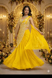 New Super Trending Embroidery Sequence work ready to wear saree with Embroidery Blouse