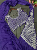 New Super Trending Embroidery Sequence work ready to wear saree with Embroidery Blouse