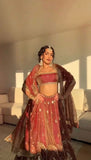 Beautiful Krishma silk thread with Sequence Work Lehenga Choli