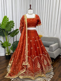 Beautiful Krishma silk thread with Sequence Work Lehenga Choli