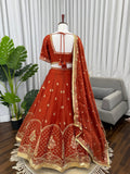 Beautiful Krishma silk thread with Sequence Work Lehenga Choli