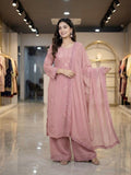 Fox Blooming Georgette with Embroidery Work Full Stitched Salwar Kameez