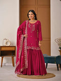 New Designer Party Wear Look Top , Sharara Plazzo and Dupatta