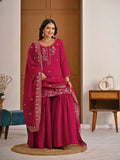 New Designer Party Wear Look Top , Sharara Plazzo and Dupatta