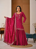 New Designer Party Wear Look Top , Sharara Plazzo and Dupatta