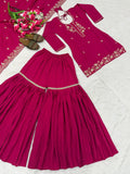 New Designer Party Wear Look Top , Sharara Plazzo and Dupatta