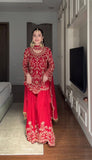 Faux Georgette with Soft Micro cotton Lining & Intricate Thread Work Salwar Kameez