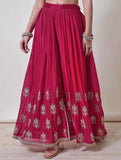 NEW READY TO WEAR 3 PIECE FANCY KURTI WITH BEAUTIFUL FLAIRED PLAZZO AND DUPATTA