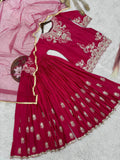 NEW READY TO WEAR 3 PIECE FANCY KURTI WITH BEAUTIFUL FLAIRED PLAZZO AND DUPATTA