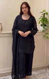 New Designer Party Wear Look Top-Plazzo and Dupatta With Heavy Embroidery Beads Work