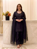 New Designer Party Wear Look Top-Plazzo and Dupatta With Heavy Embroidery Beads Work