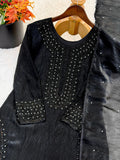 New Designer Party Wear Look Top-Plazzo and Dupatta With Heavy Embroidery Beads Work