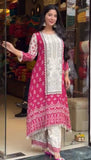 New Designer Party Wear A-Line Pattern Fancy Top-Plazzo and Dupatta With Heavy Real Mirror Hand Work