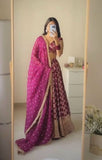 Latest  Designer Jequrd Lehenga Choli With Thread And Sequnce Work