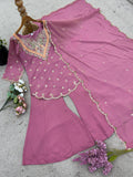 New Designer simar silk With Embroidery Work Top-Bottom And Dupatta Set
