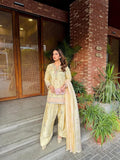 New Designer Party Wear Look Pure Japan Satin Top & Farshi Palazzo With Dupatta set