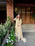 New Designer Party Wear Look Pure Japan Satin Top & Farshi Palazzo With Dupatta set