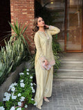 New Designer Party Wear Look Pure Japan Satin Top & Farshi Palazzo With Dupatta set