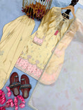 New Designer Party Wear Look Pure Japan Satin Top & Farshi Palazzo With Dupatta set