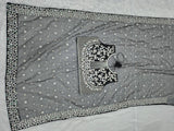 Butterfly Soft Net Saree With Beautiful Embroidery, Sequins And Pearl Work