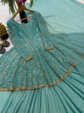 Heavy Fandy Silk With Heavy Embroidery 5mm Sequence Work Salwar Kameez