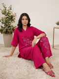 ROMAN SILK TRENDY CO-ORD SET WITH EMBROIDERY WORK