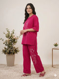 ROMAN SILK TRENDY CO-ORD SET WITH EMBROIDERY WORK