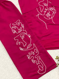 ROMAN SILK TRENDY CO-ORD SET WITH EMBROIDERY WORK