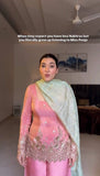 3 PIECES KURTI PLAZZO & DUPATTA WITH EMBROIDERY WORK