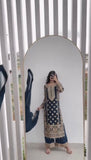 Designer Faux Georgette With Heavy Embroidery Sequence Work Top-Bottom And Dupatta Set