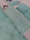NEW READY TO WEAR SPACIAL FANCY DESIGN HEAVY EMBROIDERY AND SEQUENCE WORK TOP - PLAZZO WITH DUPATTA