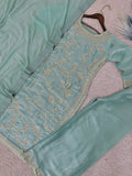 NEW READY TO WEAR SPACIAL FANCY DESIGN HEAVY EMBROIDERY AND SEQUENCE WORK TOP - PLAZZO WITH DUPATTA
