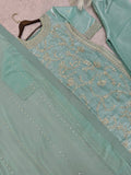 NEW READY TO WEAR SPACIAL FANCY DESIGN HEAVY EMBROIDERY AND SEQUENCE WORK TOP - PLAZZO WITH DUPATTA