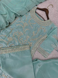 NEW READY TO WEAR SPACIAL FANCY DESIGN HEAVY EMBROIDERY AND SEQUENCE WORK TOP - PLAZZO WITH DUPATTA