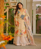 Tibby Organza Silk with Soft Micro Inner Lining & Brush Print With Intricate Sequence work Salwar Kameez