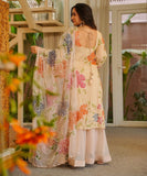 Tibby Organza Silk with Soft Micro Inner Lining & Brush Print With Intricate Sequence work Salwar Kameez