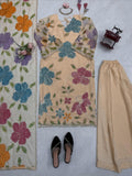 Tibby Organza Silk with Soft Micro Inner Lining & Brush Print With Intricate Sequence work Salwar Kameez