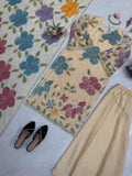 Tibby Organza Silk with Soft Micro Inner Lining & Brush Print With Intricate Sequence work Salwar Kameez