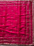 Designer Fandy Satin Silk Saree With Embroidery Work