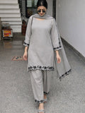 Heavy faux Georgette With Embroidery work New Designer Party Wear Look top with farshi plazzo