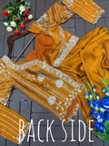 Full Stitched Rangoli fabric with Embroidery Sequence work Lehenga Choli