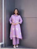 Latest Roman Silk Kurti Plazoo With  Rich Embroidery Work