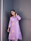 Latest Roman Silk Kurti Plazoo With  Rich Embroidery Work