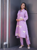 Latest Roman Silk Kurti Plazoo With  Rich Embroidery Work
