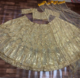 Most Beautiful Latest Designer Premium Soft Net Lehenga Choli With Coding Work And Heavy Sequins Work