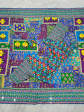 Beautiful Real Mirror Work Chinon Silk Printed Saree