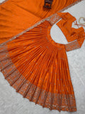 Beautifl Satin Silk Lehenga Choli With Heavy thread with Sequnce Work